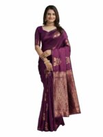 Avantika Fashion Women's Kanjivaram Soft Silk Saree With Blouse Piece