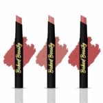 BAKED BEAUTY Lip Crayon Lipstick with Light Weight & Nourishing Formula, Mocha Talk, Set of 3, 2.5g each