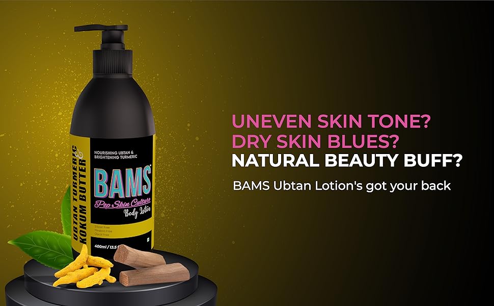 Bams Ubtan Turmeric & Kokum Butter Lotion