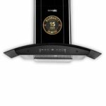 BLOWHOT ERICA L TAC MS PLUS Motion Sensor Chimney 90cm, 1,450 m/h Suction Power, 3 Speed Control l Filterless Technology, Heat Auto Clean, Motion Sensor, 15-Year Motor Warranty by Blowhot - Black