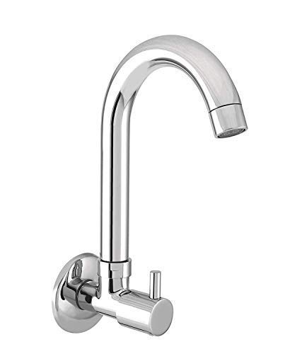 Bathoyum Turbo Sink Cocke for Kitchen Sink 360 Degree Rotating with Foam Flow, Brass Tap with Chrome Finish Full Brass tap for Kitchen Sink taps with Free Flange