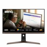 BenQ EW2880U 28" (71 cms) 3840x2160 4K IPS HDR10| 90% DCI-P3|USB-C(PD 60W)| treVolo Speakers (3Wx2)| Bezel-Less Monitor with Remote|AMD Freesync| HDMI|DP| Anti Glare| Low Blue Light|(Black)