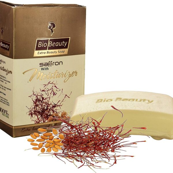 Bio Beauty Soap with Saffron, Almond oil & Aloes (PACK OF 3)