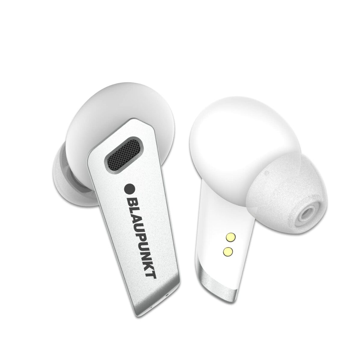 Blaupunkt Newly Launched BTW300 BASS Buds Truly Wireless Bluetooth in Ear Earbuds I Bass Demon Tech I ENC CRISPR TECH I 40Hrs Playtime I TurboVolt Charging I BT Version 5.3 I 80ms Low Latency (White)