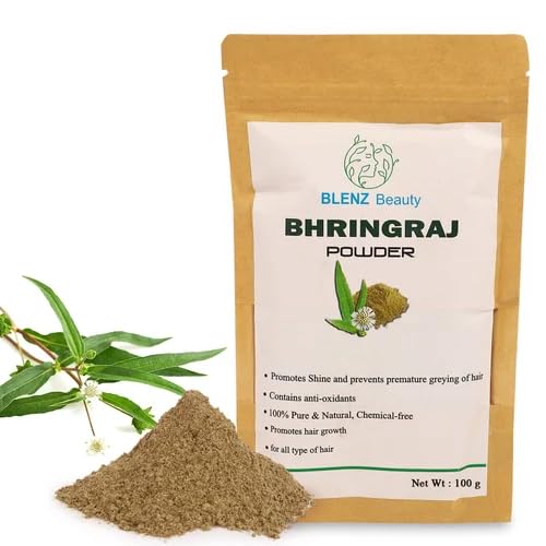 Blenz Beauty Bhringraj Powder 100g For Hair Growth Good for Hair pack, Hair oil