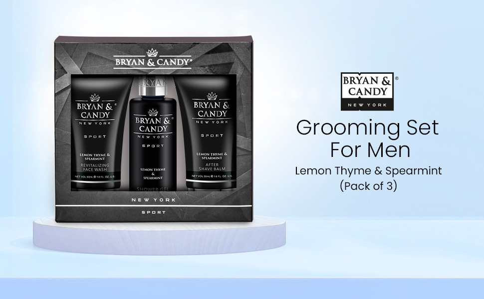 Bryan & Candy Gift Set For Men Luxury Lemon Thyme & Spearmint Start Right