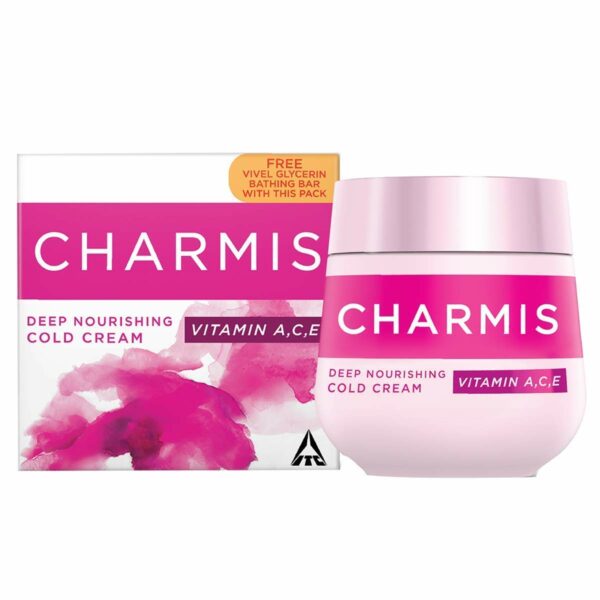 Charmis Cold Cream 100ml + 75g Vivel Glycerine, 100 ml with Soap