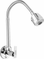 Clinton Ocean (Brass) Kitchen Sink Spray Spout Flexible Sink Cock with Flange Pillar Tap Faucet (Wall Mount Installation Type) Passion Flexible S/1