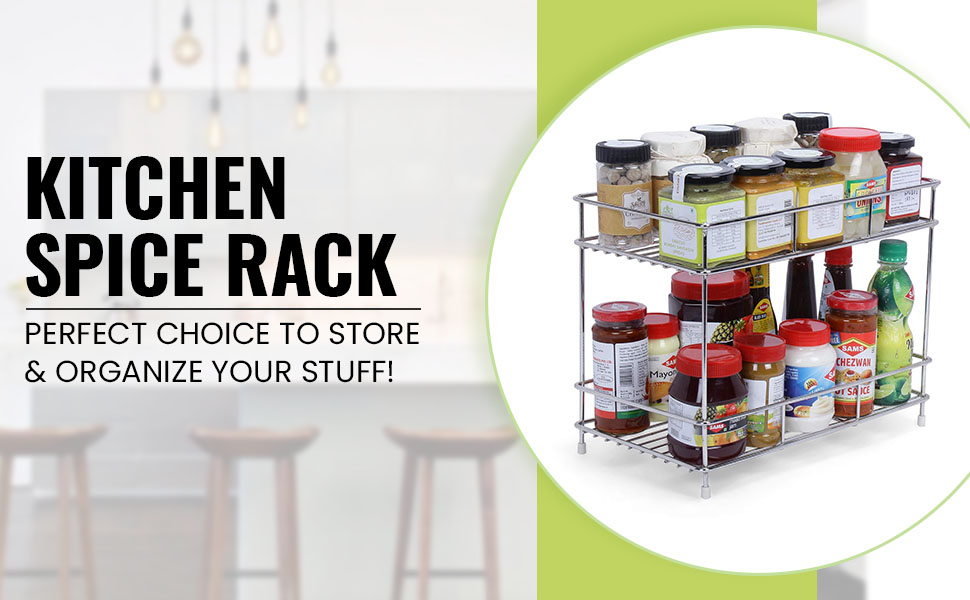 Heavy 100% Stainless steel 2-Tier Kitchen Rack