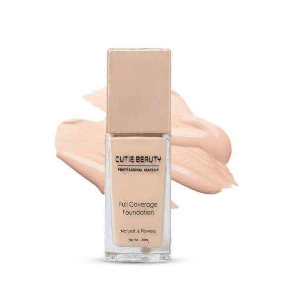 Cutie Beauty Professional Makeup Full Coverage Foundation Natual & Flawless (IVORY)