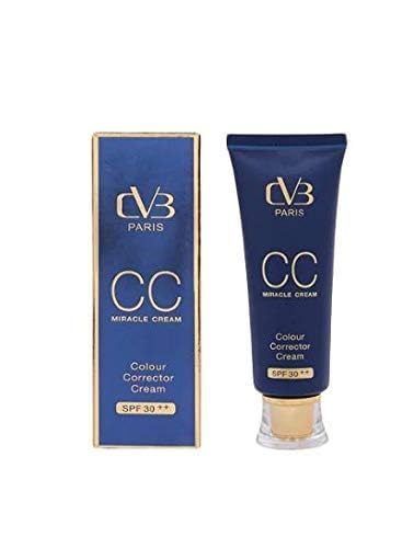 Cvb Cc Miracle Cream Color Corrector Cream Spf30++ Shade-02 (30 G) Light Coverage Foundation, Semi-Matte Finish (Cream, 1 Ml) Soft Ivory | For All Skin Types