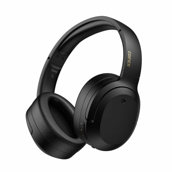 Edifier W820NB Hybrid Active Noise Cancelling Headphones - Hi-Res Audio - 49H Playtime - Wireless Over Ear Bluetooth Headphones for Travel/Home/Office- Black