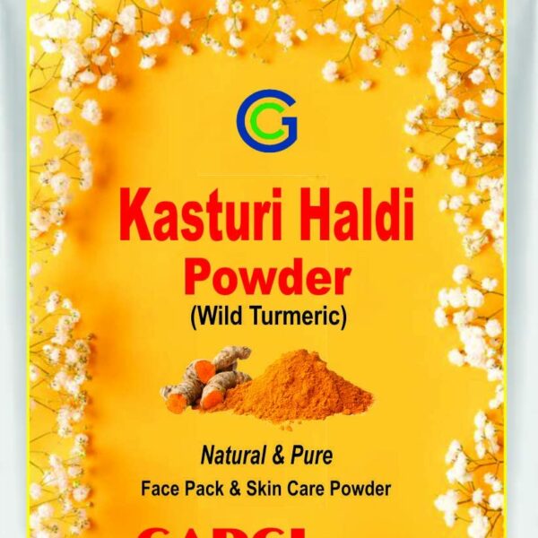 GARGI CREATION Kasturi Haldi Powder wild turmeric for skin & Face Pack of 100 grams.