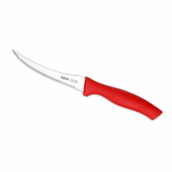 GLARE Grand GA-705 - Stainless Steel Tomato Knife - 220 MM (Colour Red)