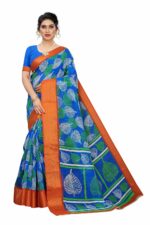 GoSriKi Women's Linen Cotton Saree