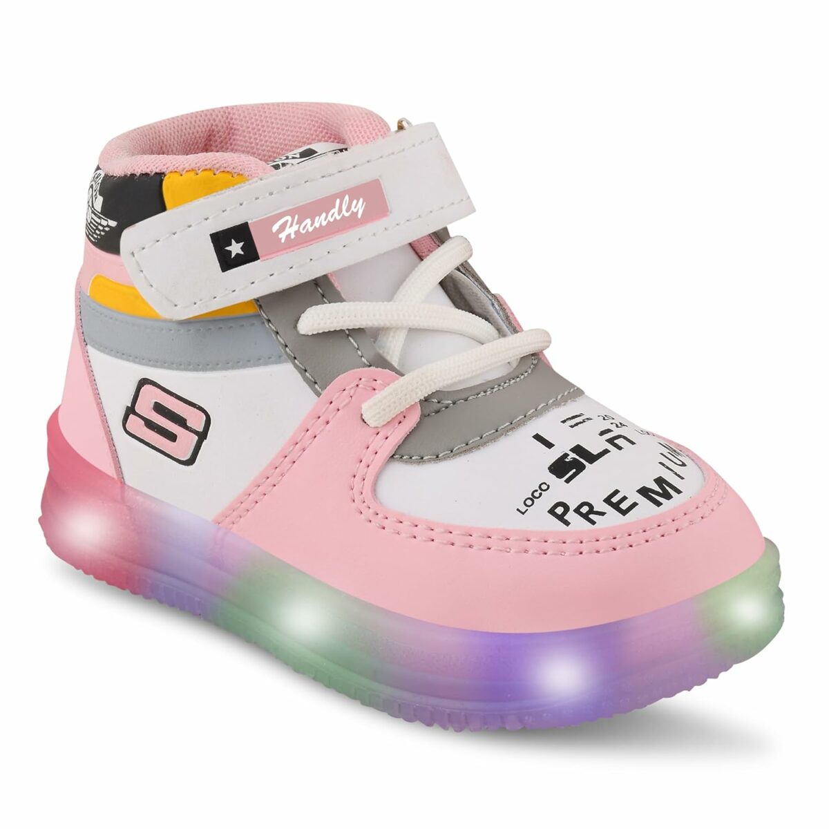 Handly Collection Kids LED Light Shoes, Comfortable Shoes with LED for Boys and Girls