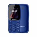 IKALL K100 Mobile | Keypad Mobile Phone | 4.57 cm Display | 32MB RAM, 64MB Storage, Expandable 8GB | 1000 mAh Battery, Fast Charging | 1 Year Warranty | Bluetooth, FM Radio| (1.8 Inch, Dual Sim, Blue)