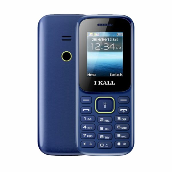 IKALL K130 Feature Phone (1.8” Display, Dual Sim) (Blue)