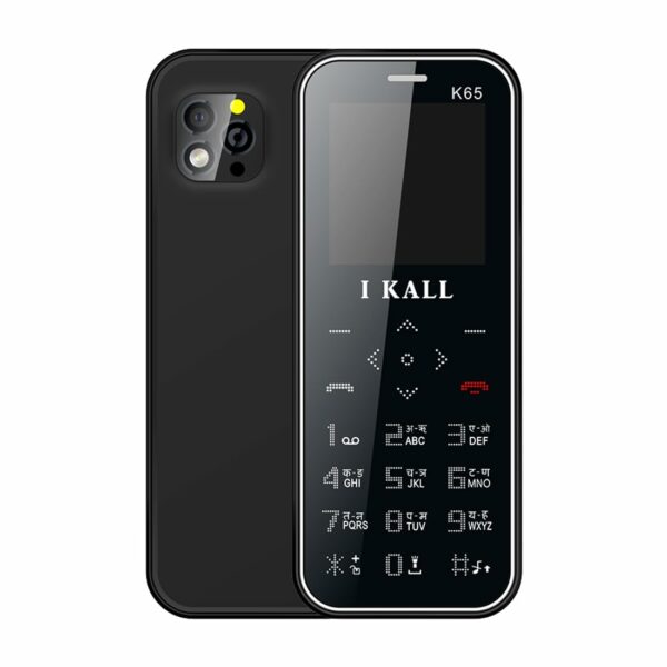 IKALL K65 Card Mobile Feature Phone (1.44” Display, Dual Sim) (Black)