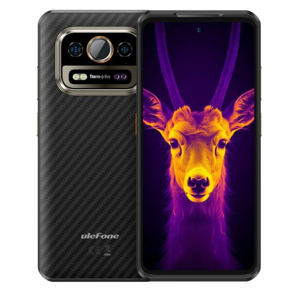 India Gadgets - Ulefone Armor 25T Pro 5G Rugged Android Mobile Phone: IR Blaster: 6Gb + 256Gb: 50MP + 64MP Night Vision Camera + Thermal Camera: 6.78" FHD+ Display: Large 6500mAh Battery