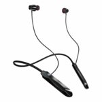 JGD Boom T2 Bluetooth 5.0 Neckband with Up to 25 Hours Playtime and Hi-Fi Stereo Sound in Ear Dual Pairing, Magnetic earpiece,Voice Assistant with Mic (Black)