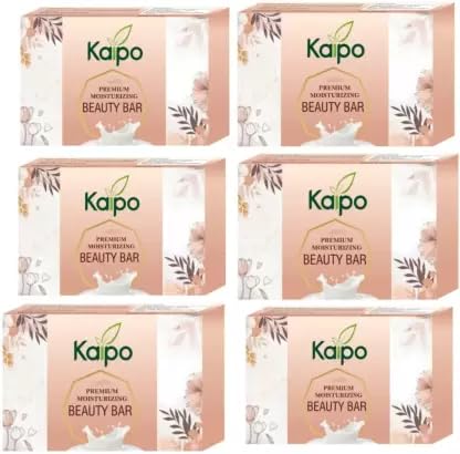 KAIPO Beauty Bar Soap with Vegetable Oils for Great Effect (6 Pack) (6 x 100 g)