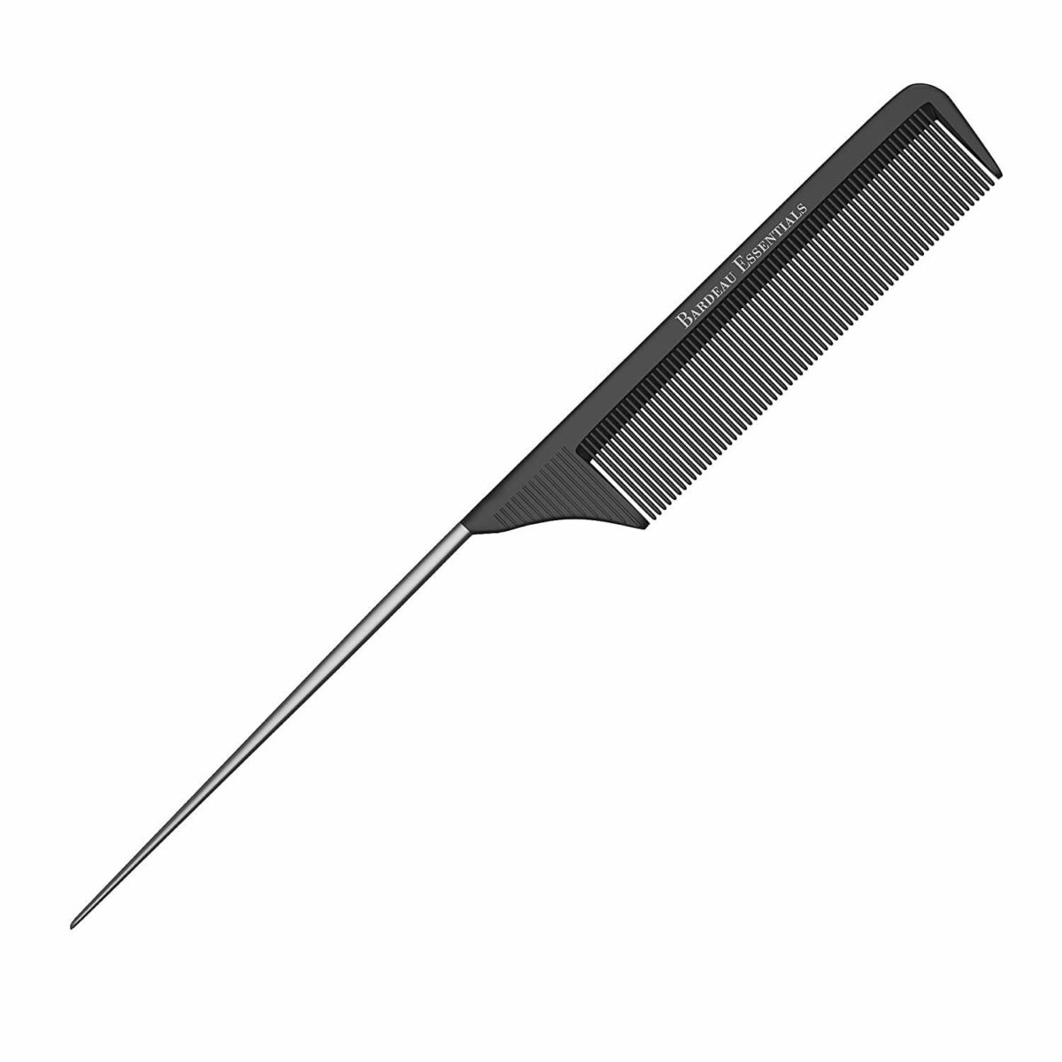 KI Tony & Guy Professional Hair Tail Comb Salon Cut Comb Styling Stainless Steel Spiked Tool For Beauty,black,M