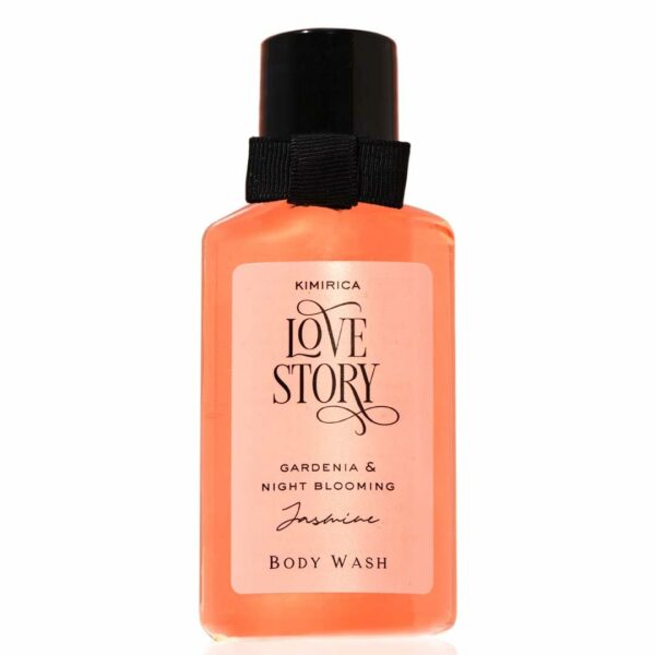 Kimirica Love Story Summer Body wash Gentle Exfoliating Shower Gel 50ml | Deep Cleanses Skin | 100% Vegan and Paraben Free (Night Blooming Jasmine & Bergamot).