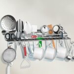 Kitchen Expert Steel Spoon Stand | Steel Wall Mounted Stand | Cutlery Holder Case | Ladle Stand | Multipurpose Hanger | Cutlery Stand | Ladle Hook Rail | Organizer Stand For Kitchen