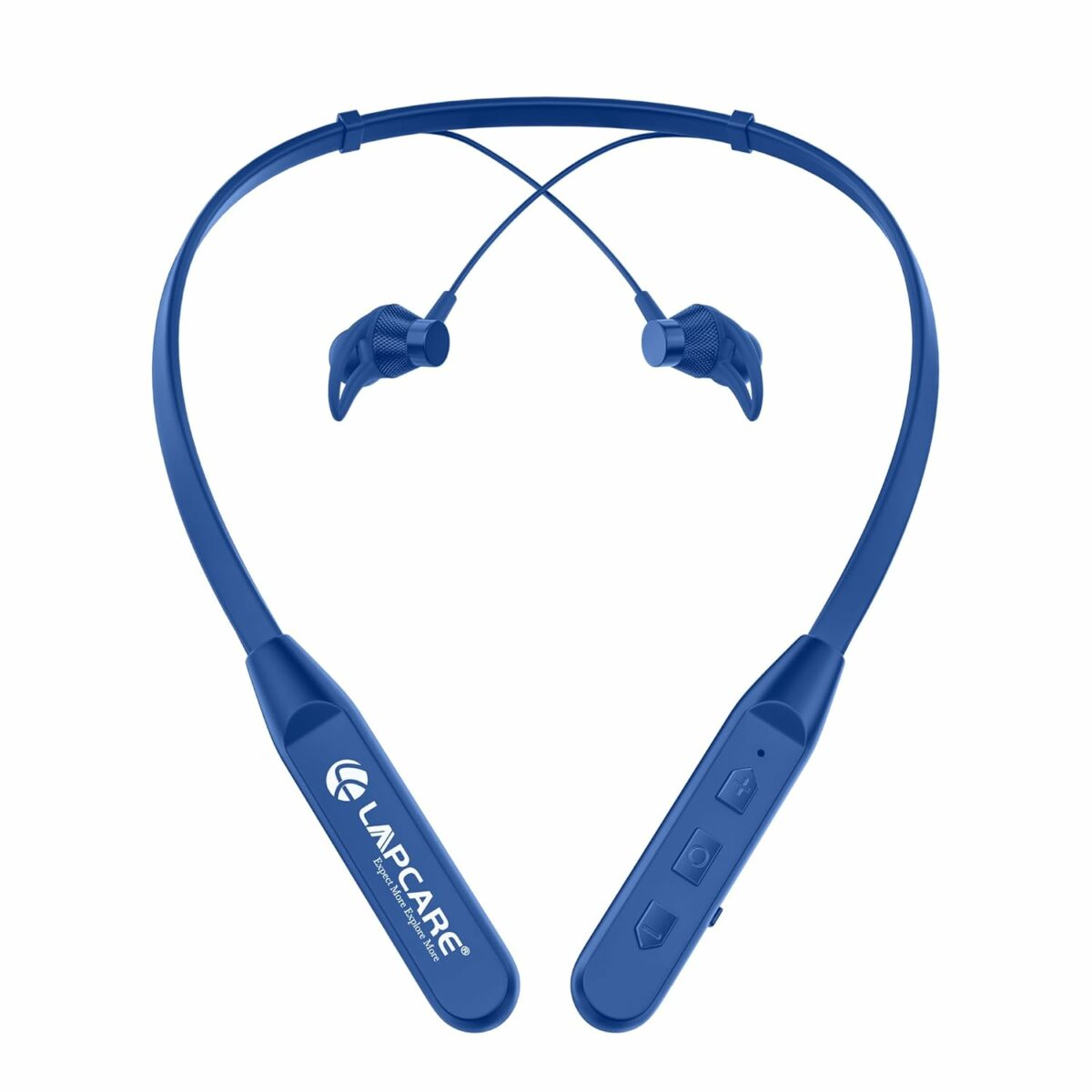 Lapcare Wooband 105 Wireless in Ear Bluetooth V5.1 Neckband with Upto 20Hrs Playtime| 10MM Dynamic Drivers| Super Fast Charging| IPX5|Type C Charging| Magnetized Buds (LNB- 123L)