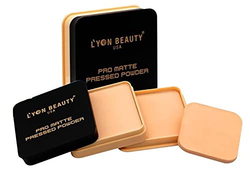 Lyon Beauty Pro matte Pressed Powder Compact (C100019-02)