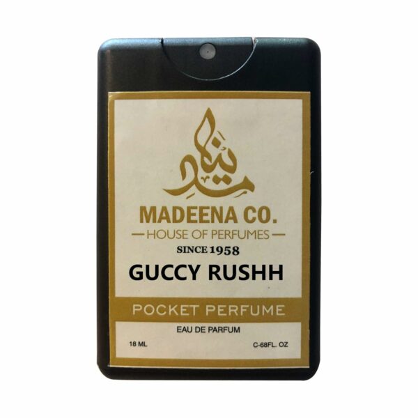 MADEENA CO. Guccy Rushh Pocket Perfume 18ml Best perfume For Men and Women; Long Lasting perfume. Easy to Carry. Last upto 24hours.