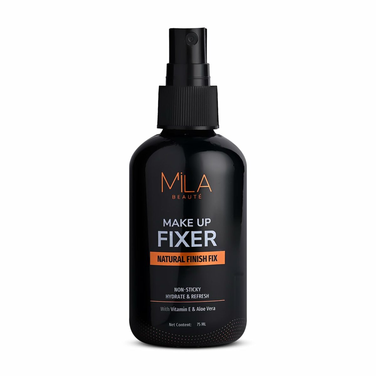 MILA BEAUTÉ Makeup Fixer | Natural Finish & Non-Sticky | Long-Lasting & Hydrating Makeup Setting Spray | Dermatalogically Tested 75ml