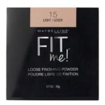 Maybelline New York Loose Finishing Powder, Controls Shine, Mineral Based Formula, Fit Me, 15 Light, 20g