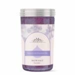 Mecraaz Lavender Bath Salt 300g, Calming, Relaxing, Muscle Pain Relief, Aromatherapy | Pure & Natural | Sea Salt, Lavender Essential Oil & Vitamin E