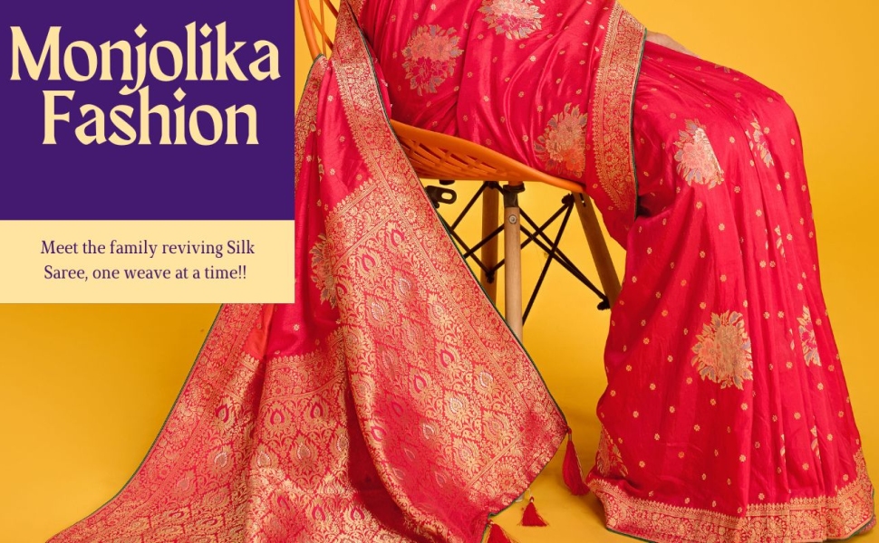 monjolika fashion silk saree collection