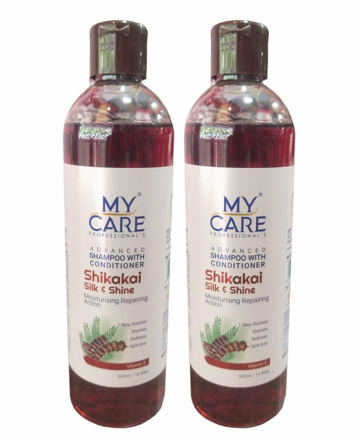 My Care Advanced Herbal Skikakai Silk & Shine Shampoo With Conditioner 500ml (Pack Of 2)