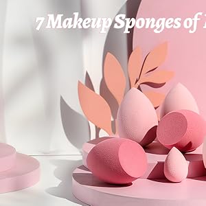 My Colors Makeup Sponge Set Beauty Blender with Egg Case