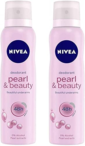 NIVEA Pearl & Beauty Beautiful Under Arms Deodorant Body Spray - For Women (300 ml, Pack of 2)