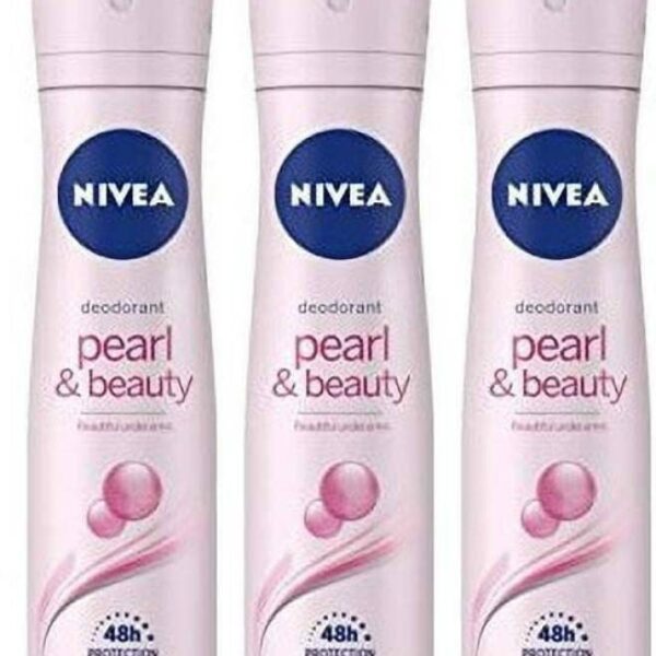 NIVEA Pearl & Beauty deo Deodorant Spray - For Men (450 ml, Pack of 3)