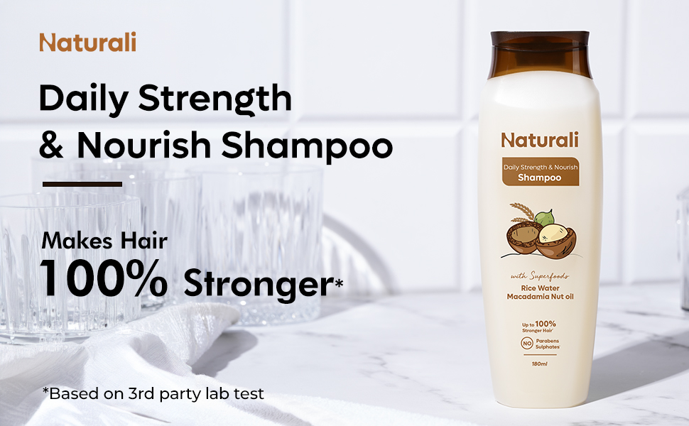 daily strength and nourish rice water shampoo