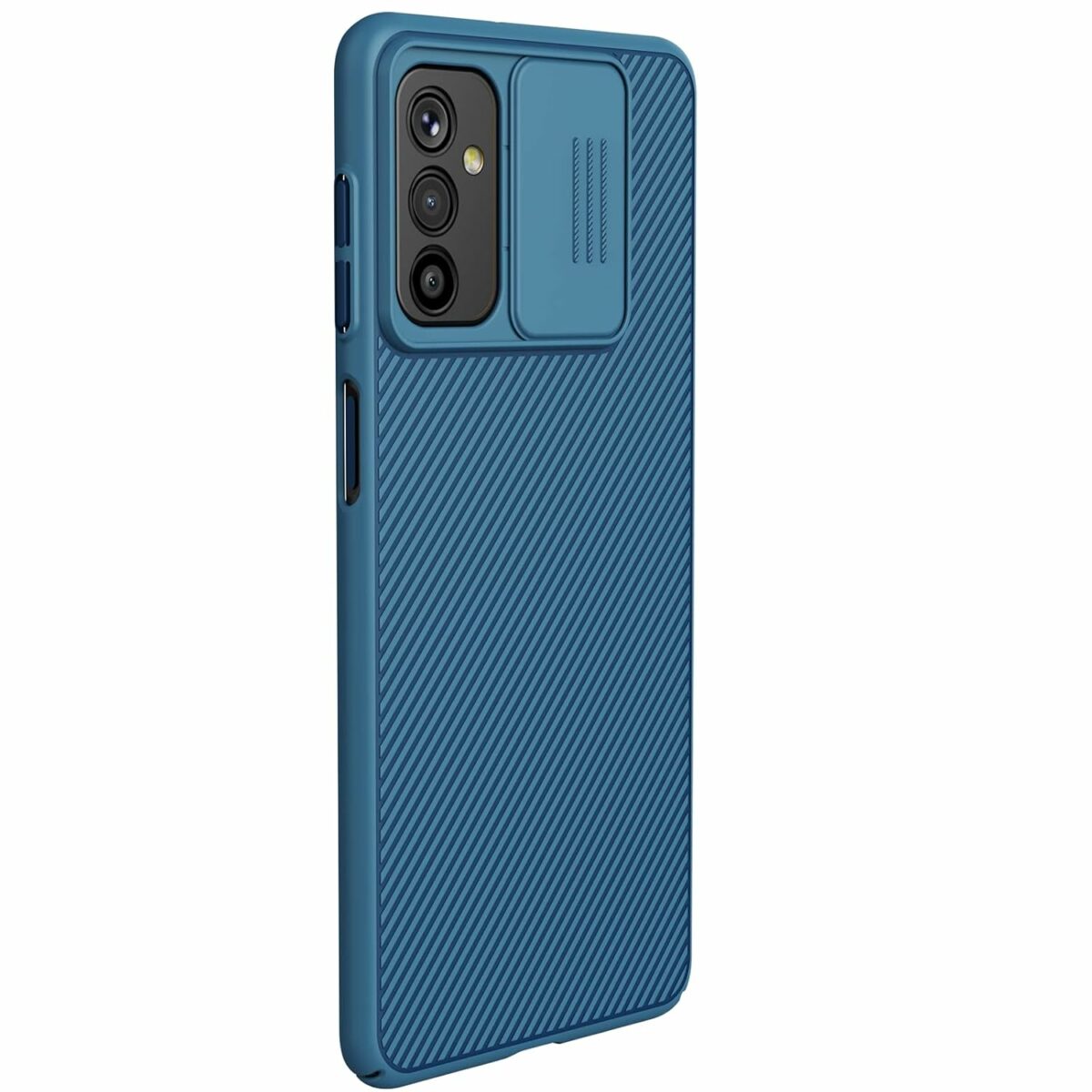 Nillkin Case for Samsung Galaxy M52 5G (6.7" Inch) CamShield Camera Slider Double Layered Protection TPU + PC Blue Color