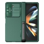 Nillkin Case for Samsung Galaxy Z Fold 5 (7.6" Inch) Camshield Fold Bracket Version Camera Slider Inbuilt Stand Green Color - Polycarbonate