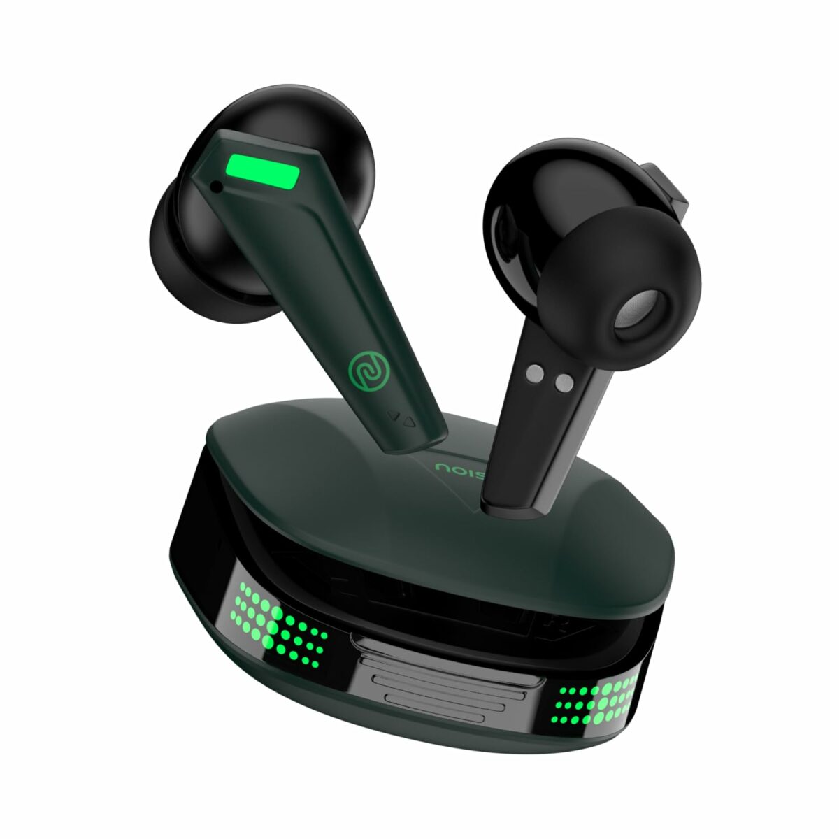 Noise Buds Combat Z in-Ear Truly Wireless Gaming Earbuds with 35ms Low Latency, 50H of Playtime, Instacharge(10 min=120 min),10mm Driver,BT v5.3(Camo Green)