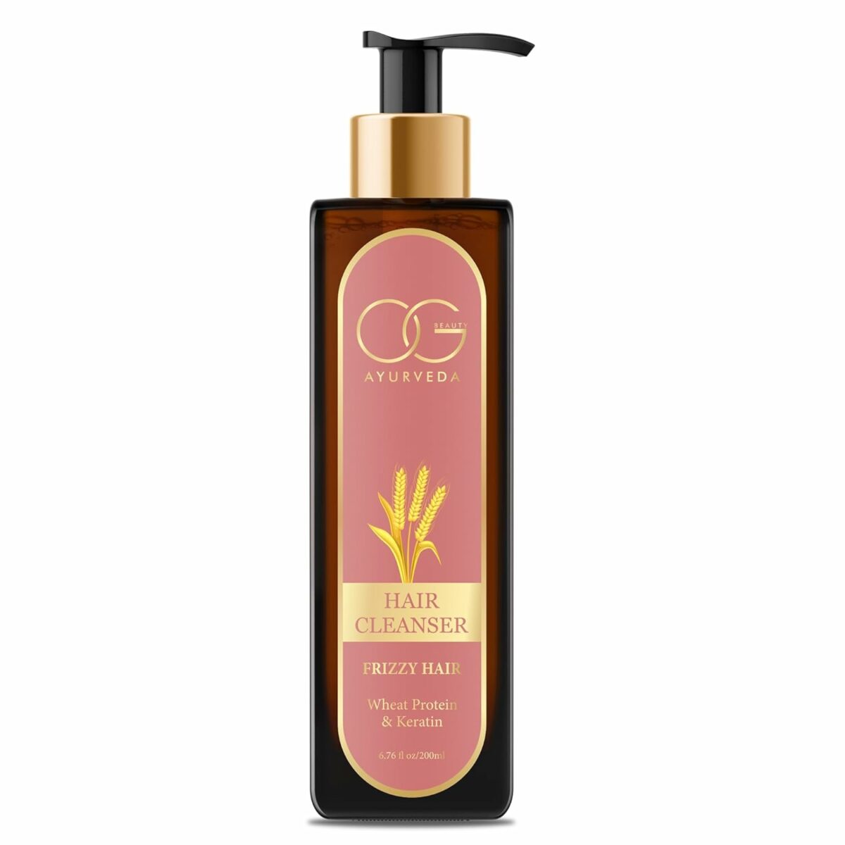 OG BEAUTY AYURVEDA Frizzy Hair Cleanser 200 ML - Herbal Elixir for Smooth, Frizz-Free Tresses