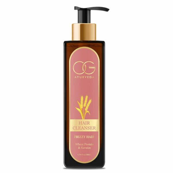 OG BEAUTY AYURVEDA Frizzy Hair Cleanser 200 ML - Herbal Elixir for Smooth, Frizz-Free Tresses