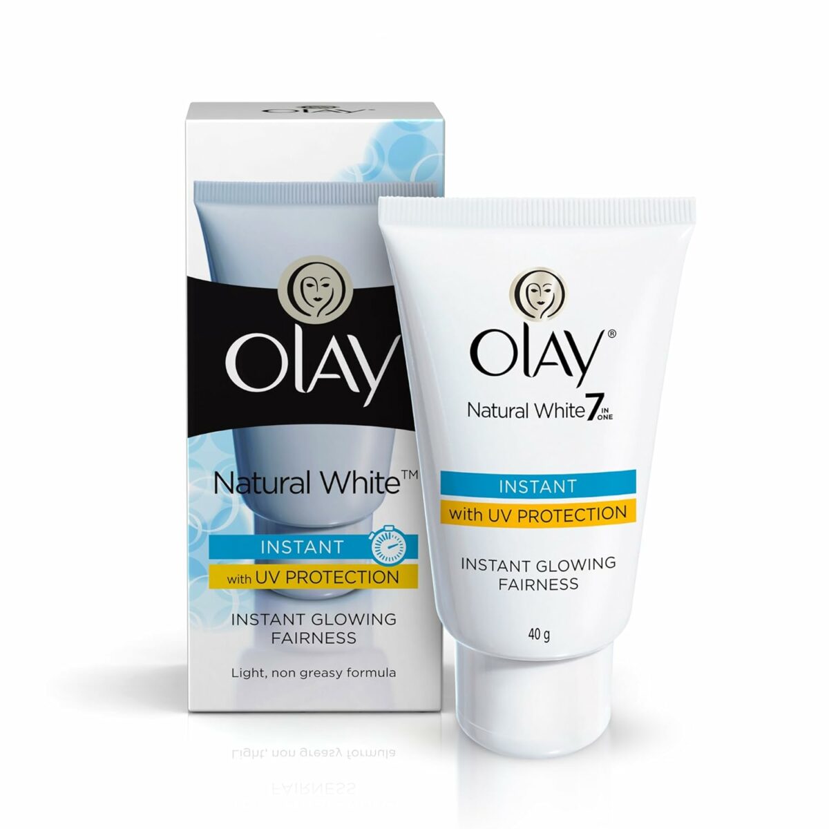 Olay Natural White 7 in 1 Instant Glowing Fairness Cream, 40gm