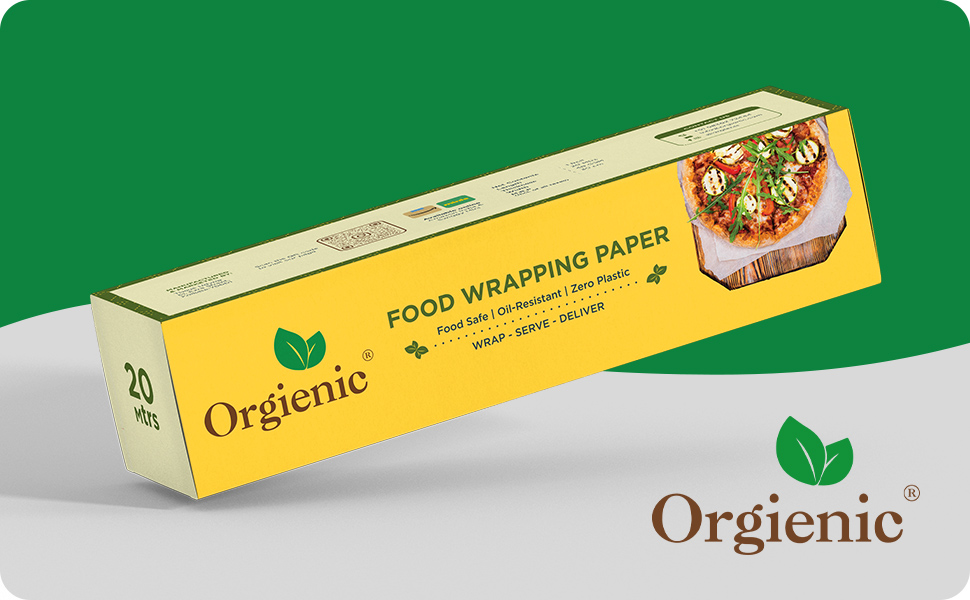 Orgienic Parchment Paper Food Wrapping Paper Roll, Home, Bakeries, Cafes, Restaurants