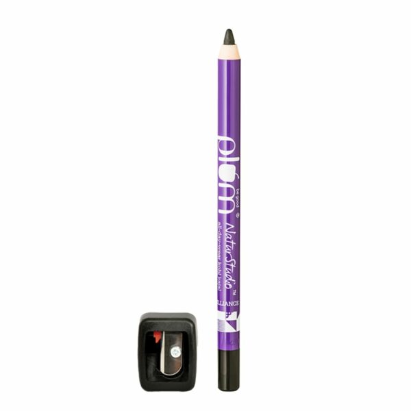 Plum Naturstudio All-Day-Wear Kajal|Water & Smudge-Proof|24 Hr Long Stay|Intense Matte Black|Smooth Application|Gel Finish, 2-In-1 Kajal,Eye Liner|Sensitive Eyes & Contact Lenses|With Sharpener|1.2 Gm