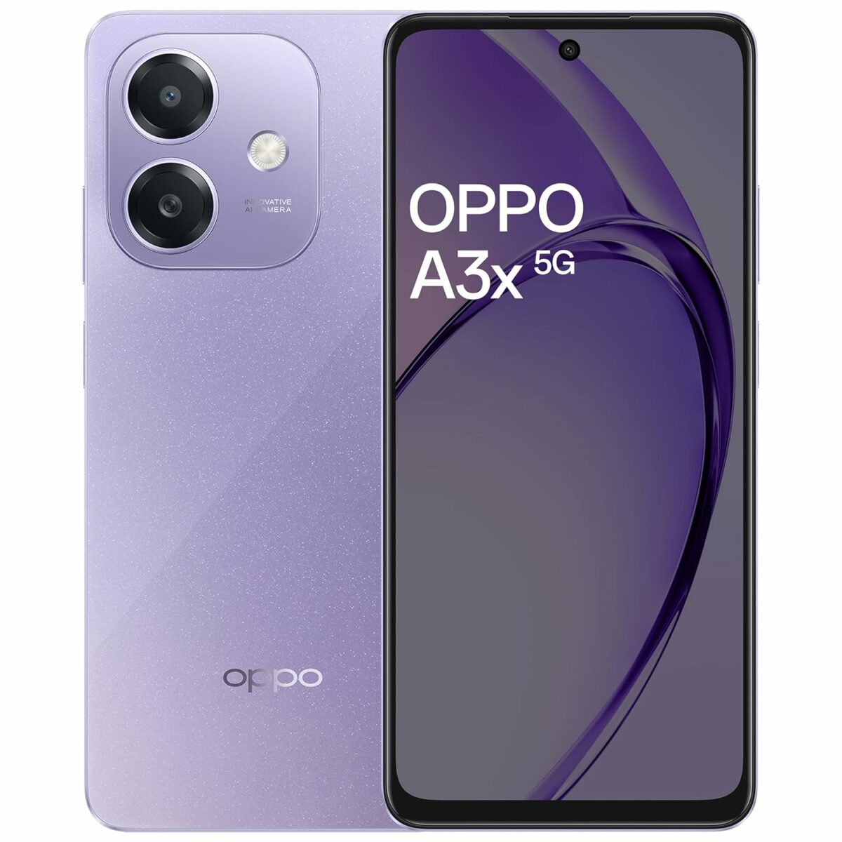 (Refurbished) OPPO A3X 5G (Starry Purple, 4GB RAM, 128GB Storage)|6.67” HD+ 120Hz Refresh Rate Screen | 45W SUPERVOOC|with No Cost EMI/Additional Exchange Offers